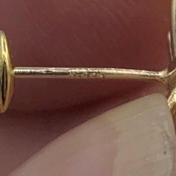 New earrings, no tags, 925  sterling silver, 4 real pearls, drop style, clear cr - Picture 6 of 16